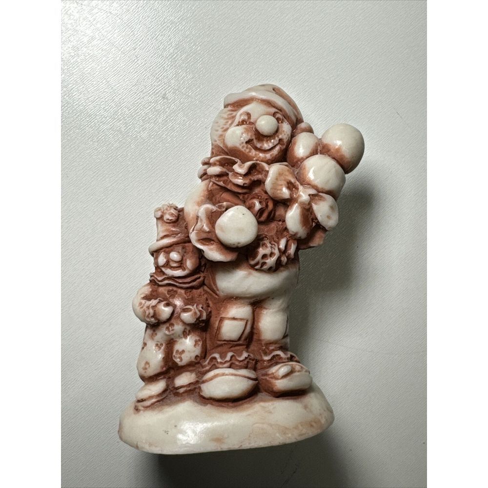 Vintage Limited Edition 639/3000 GA‎ Marble  Clown And Baby By R. Ruth 1990